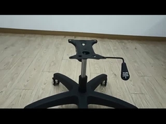 300ポンド 体重容量 オフィスチェア 腰筋支柱付き回転ベース ナイロン5つ星足椅子脚