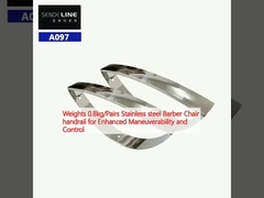 体重 0.8kg/ペア 強化された操縦と制御のための不oxidable鋼の理髪椅子手すり