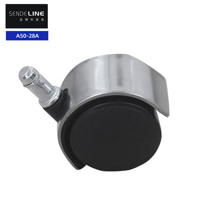 よい価格 黒のステンレス鋼 オフィスチェア 輪交換 ナイロン 50mm サイレントホイール オンライン