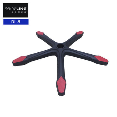 よい価格 高さ調整可能な黒いナイロンオフィスチェア 腰筋支柱とカスター付きの回転式ベース オンライン