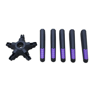 よい価格 解体 350mm半径 黒のナイロンオフィスチェア 高さ調整付きの回転ベース オンライン