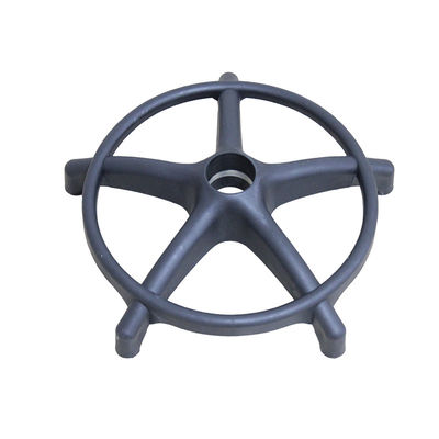 ホワイト/ブラック パネウマティック オフィスチェア ローバー付き スワイブルベース 0.7kg 105mm