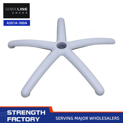 75mm エルゴノミックに調節可能なオフィスチェア 半径600mmと5つ星の白いアルミ合金脚