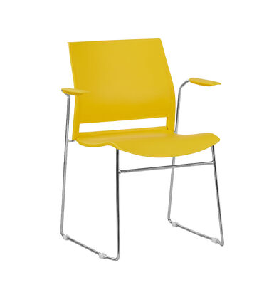 よい価格 アームレスト はい モダン プラスチック チェア スタイリッシュ 快適 オフィス 会議室 待合室 座席 ソリューション オンライン